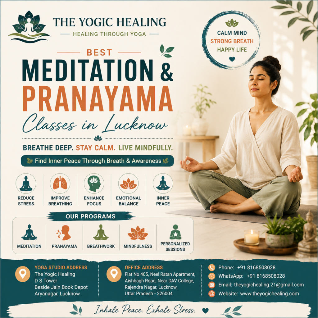 Best Meditation & Pranayama Classes in Lucknow — Find Inner Peace with The Yogic Healing
