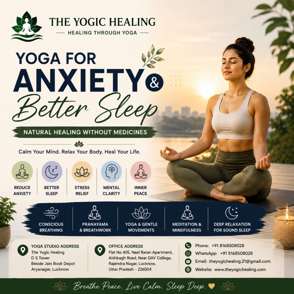 Yoga for Anxiety & Better Sleep in Lucknow