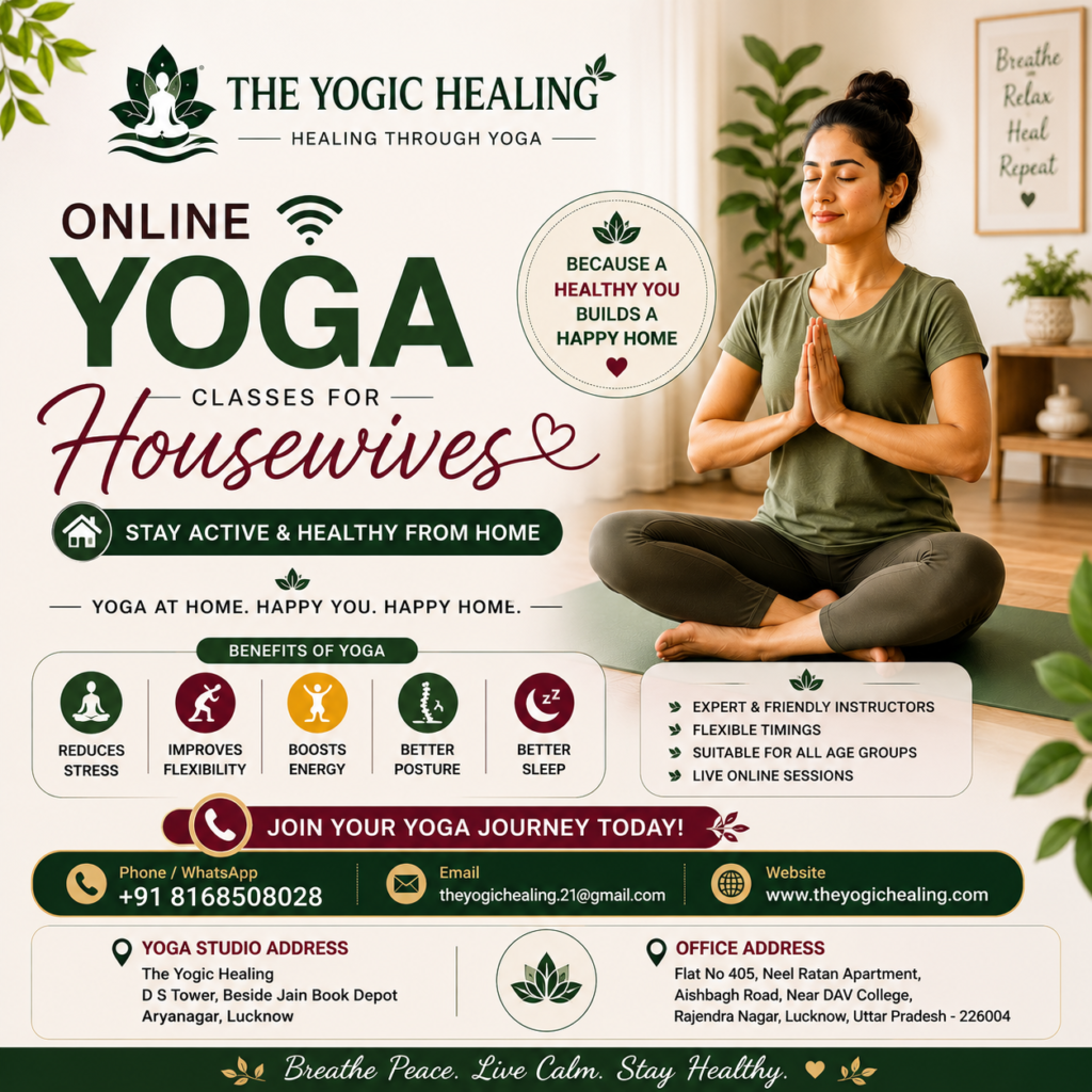 The Yogic Healing Best Online Yoga Classes for Housewives in Lucknow | Stay Active & Healthy at Home