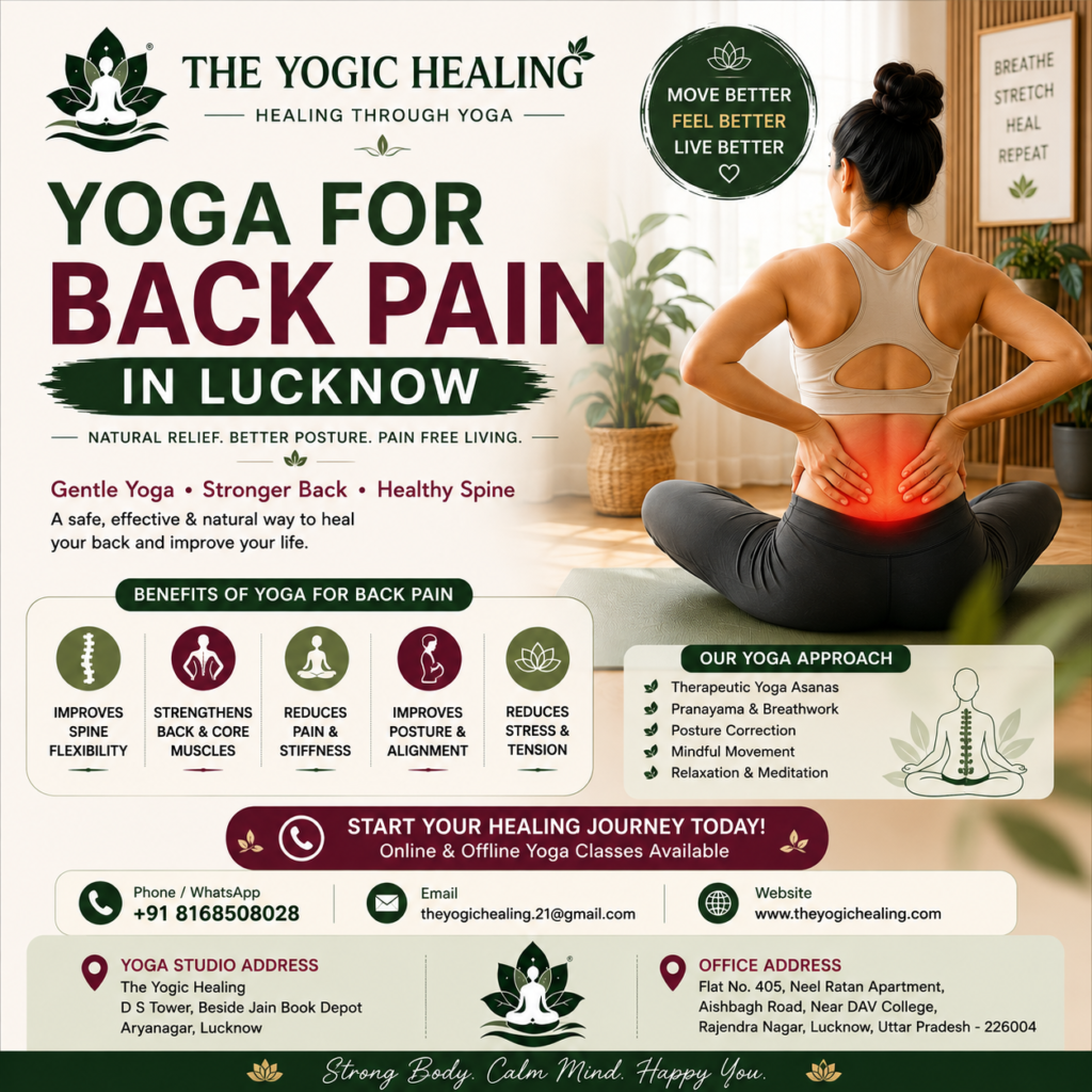 Best Yoga Classes for Back Pain in Lucknow Natural Relief with The Yogic Healing